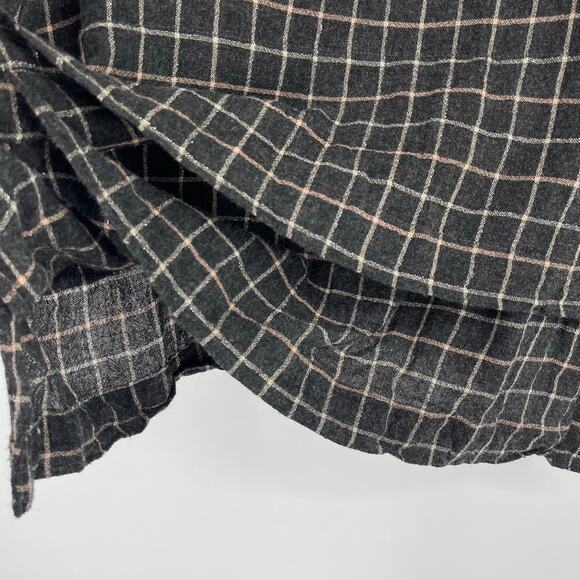 Zara Wool Blend Tunic Top Gray Plaid Size Small - Picture 3 of 6